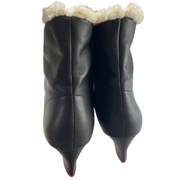 Lola Ramona Black Heeled Boots Size 10 - Picture 8 of 11